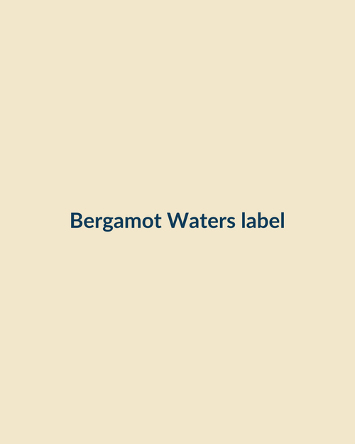Bergamot Waters label artwork