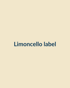 Limoncello label artwork
