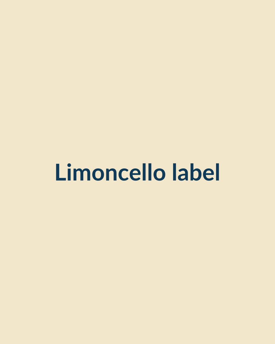 Limoncello label artwork