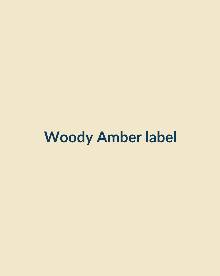 Woody Amber label artwork